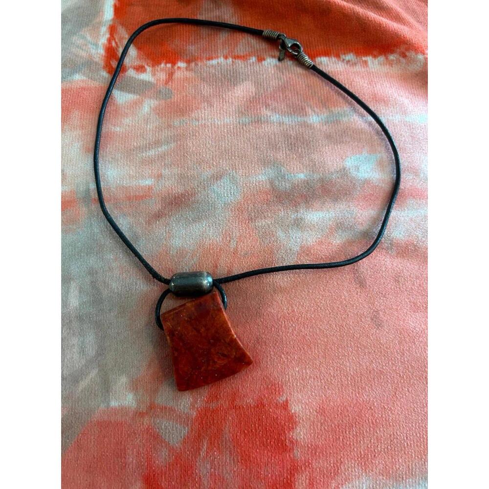 Necklace with pendant 925 sterling silver tarnished